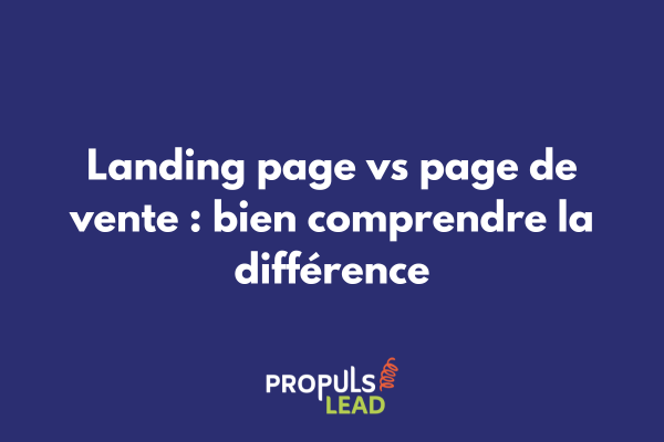 Comparaison visuelle entre une landing page épurée et une page de vente détaillée montrant leurs structures et objectifs distincts