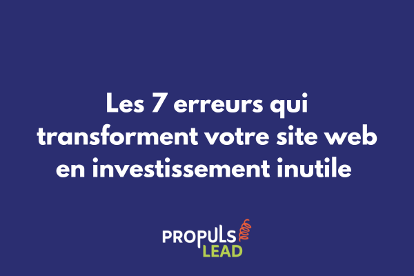 Infographie des 7 erreurs fatales des sites web classiques vs tunnel de vente performant