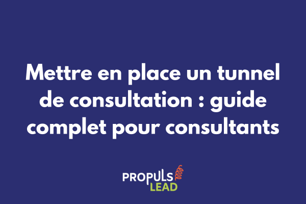 Consultant créant son tunnel de vente sur ordinateur avec diagramme de processus de consultation