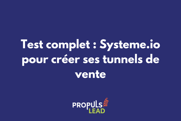 Interface Systeme.io tableau de bord création tunnel de vente avec graphiques de performance