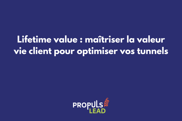 Graphique illustrant le calcul de la lifetime value client avec courbe de progression des revenus dans le temps