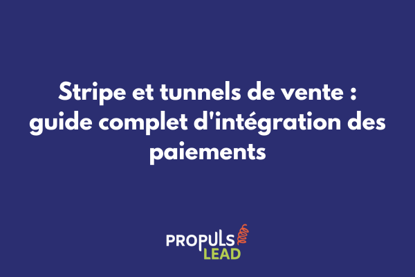 Interface Stripe intégrée dans un tunnel de vente GoHighLevel avec statistiques de paiement