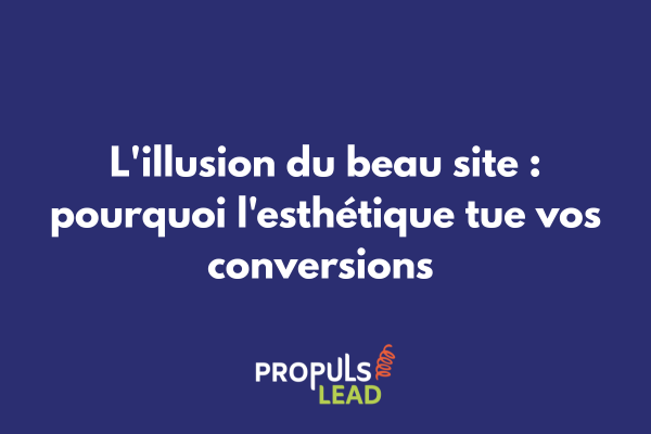 Comparaison entre un site web esthétique sans conversion et un tunnel de vente performant