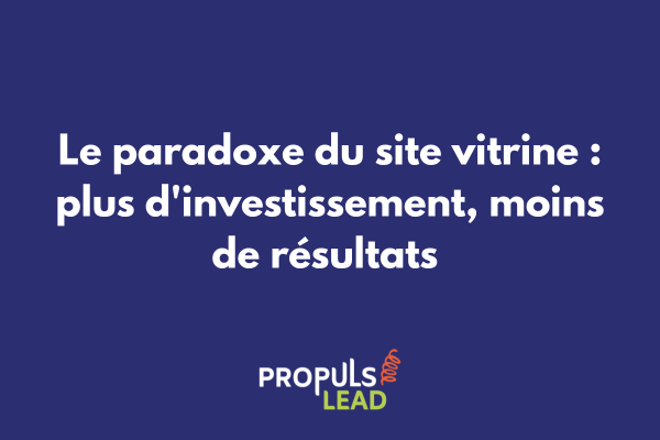 Graphique montrant la courbe inversée entre investissement site web et retour sur investissement décroissant