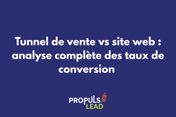 Comparaison graphique des taux de conversion entre tunnel de vente et site web traditionnel