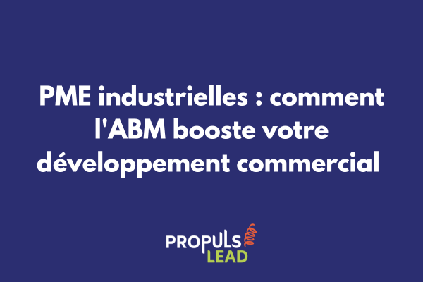 Schéma illustrant la stratégie ABM adaptée aux spécificités des PME industrielles B2B