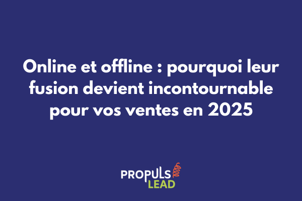 Graphique illustrant la convergence des stratégies de vente online et offline en 2025