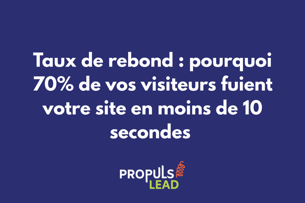 Graphique montrant un taux de rebond de 70% sur un site web classique versus 20% sur un tunnel de vente optimisé