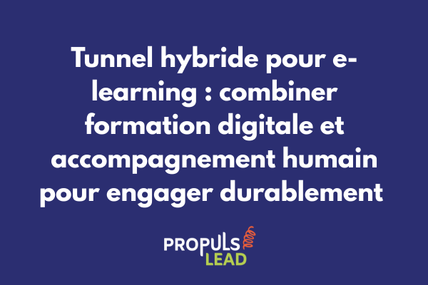 Apprenant utilisant une plateforme e-learning avec session de coaching en présentiel dans un tunnel hybride