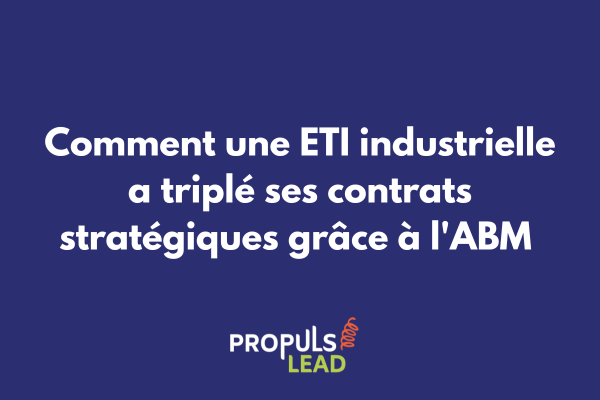 ETI industrielle présentant ses résultats ABM lors d'une réunion commerciale avec graphiques de croissance