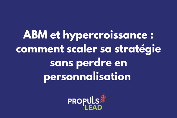 Dashboard de croissance ABM montrant l'évolution exponentielle des comptes cibles et du pipeline