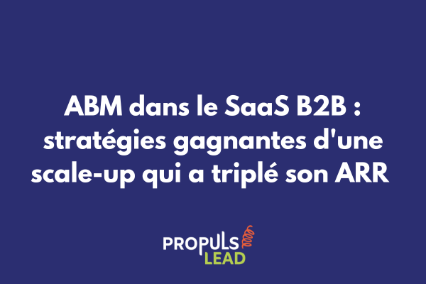 Dashboard analytique montrant les métriques ABM d'une entreprise SaaS B2B avec courbes de croissance