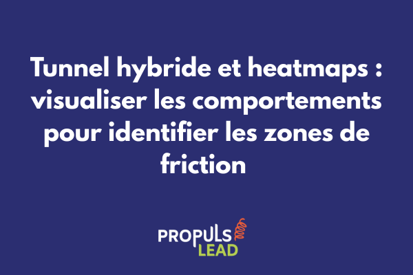 Heatmap analytique révélant les zones chaudes et froides d'un tunnel de vente hybride