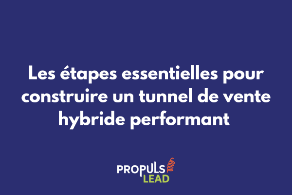 Schéma des étapes d'un tunnel de vente hybride combinant interactions physiques et digitales pour optimiser les conversions