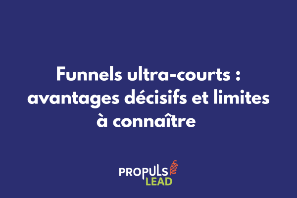 Analyse comparative des avantages et limites d'un funnel ultra-court avec graphique de performance