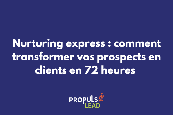 Chronologie visuelle d'une séquence de nurturing rapide sur 72 heures avec points de contact automatisés et déclencheurs comportementaux