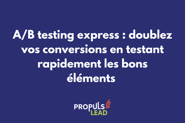 Tableau de bord A/B testing montrant deux variantes d'un micro-funnel avec métriques de conversion en temps réel et indicateur de performance
