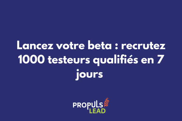 Interface de landing page beta-test avec compteur d'inscrits, liste d'attente dynamique et formulaire de qualification des testeurs
