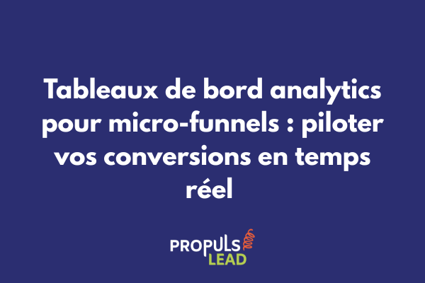 Dashboard analytics affichant les métriques clés d'un micro-funnel avec graphiques de conversion et indicateurs de performance en temps réel