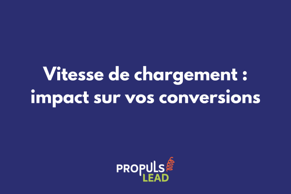 Graphique montrant l'impact de la vitesse de chargement sur le taux de conversion des tunnels de vente avec courbe descendante