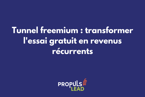 Schéma d'un tunnel de vente freemium montrant la progression d'utilisateur gratuit à client premium