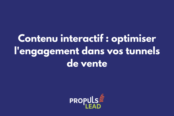 Interface de quiz interactif avec options multiples et barre de progression dans un tunnel de vente
