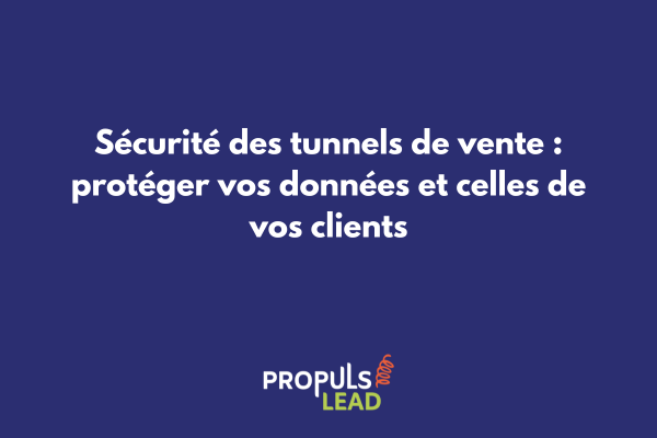 Écran d'ordinateur affichant un tunnel de vente sécurisé avec icônes de cadenas et certificat SSL
