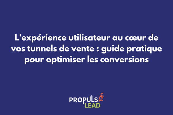 Interface utilisateur optimisée d'un tunnel de vente avec parcours client fluide et indicateurs de conversion