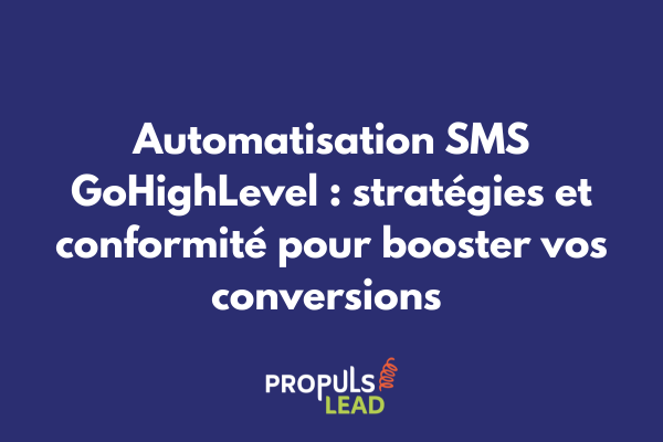 Interface d'automatisation SMS GoHighLevel avec workflows et statistiques de performance