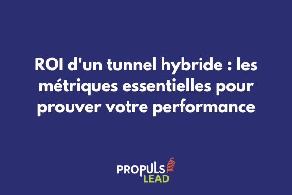 Dashboard analytique montrant les KPIs d'un tunnel de vente hybride
