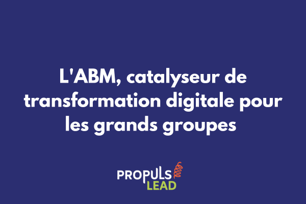 Écosystème digital intégré ABM avec connexions entre plateformes et processus de transformation