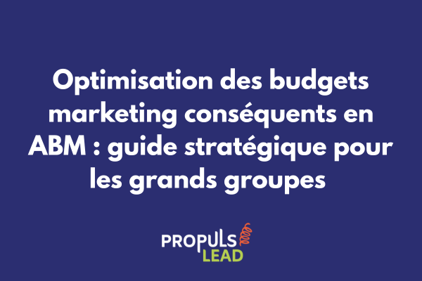 Dashboard de répartition budgétaire ABM avec graphiques d'allocation par canal et compte stratégique