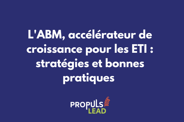 Tableau de bord ABM montrant la croissance des revenus d'une ETI avec graphiques et indicateurs de performance