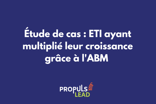 Graphique de croissance d'une ETI grâce à l'Account-Based Marketing