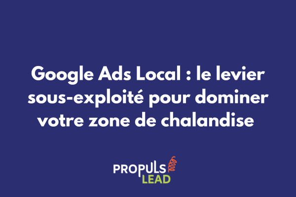 Dashboard Google Ads Local montrant une carte de ciblage géographique avec les performances d'un tunnel hybride
