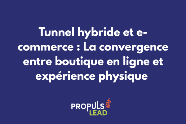 Schéma d'intégration d'un tunnel de vente hybride connectant e-commerce et points de vente physiques