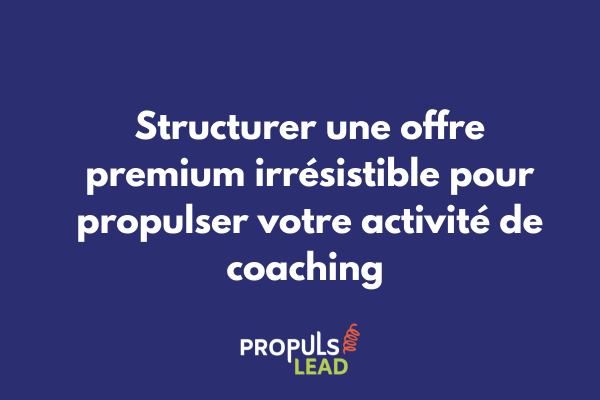 Offre premium de coaching intégrée dans un tunnel de vente avancé pour convertir les clients vers un accompagnement haut de gamme