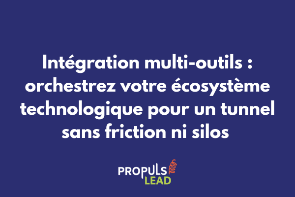 Schéma d'intégration multi-outils montrant connexions entre CRM marketing automation analytics et autres plateformes dans un écosystème de tunnel avancé