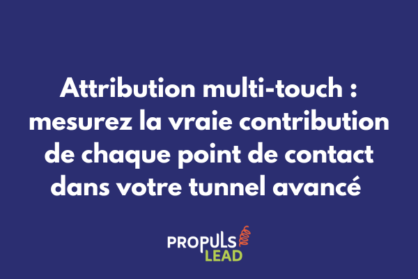 Graphique d'attribution multi-touch montrant les différents points de contact contribuant à une conversion dans un parcours client complexe
