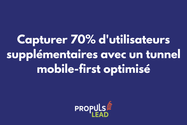 Interface mobile-first d'un tunnel SaaS montrant l'optimisation tactile et la simplification des parcours pour smartphone