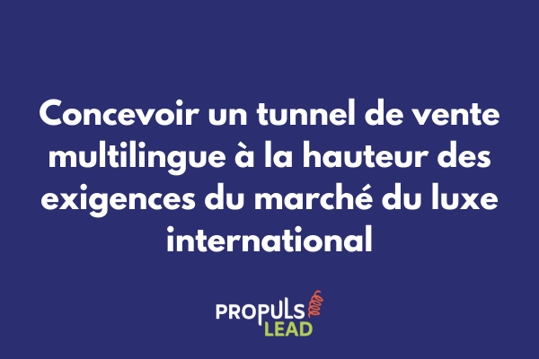 Interface élégante de tunnel de vente multilingue pour marque de luxe avec design épuré et raffiné