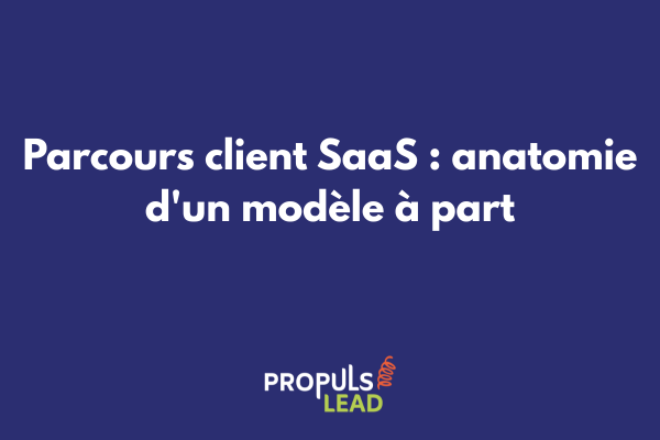 Schéma du parcours client SaaS avec les étapes acquisition, onboarding, adoption et renouvellement