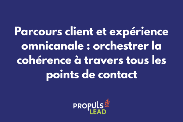 Schéma d'un parcours client omnicanal montrant l'interconnexion entre les canaux digitaux et physiques