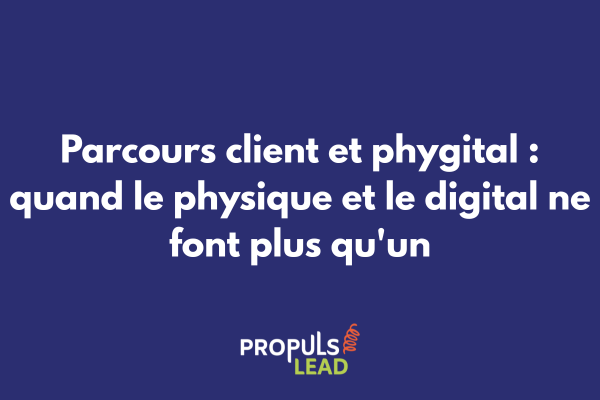 Illustration du concept phygital montrant la fusion entre expérience client physique et digitale