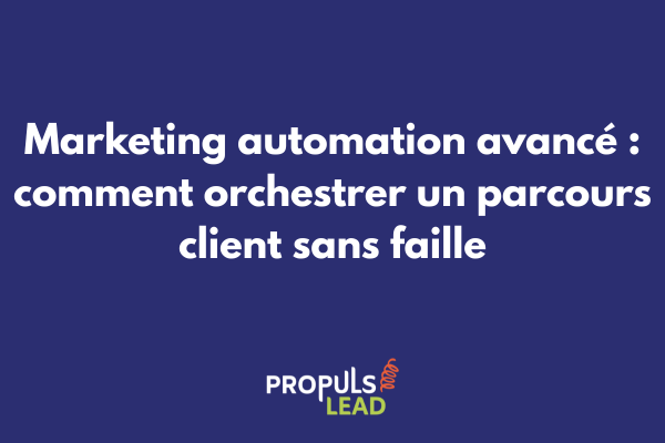 Schéma de workflow de marketing automation avancé avec branches conditionnelles et points de contact multicanaux sur le parcours client