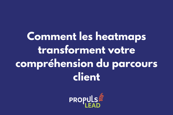 Analyse heatmap montrant les zones de clics et d'attention sur une page de parcours client