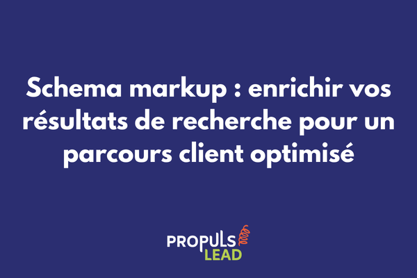 Résultat de recherche enrichi grâce au schema markup montrant les étapes du parcours client