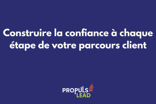 Représentation visuelle des piliers de la confiance client dans un parcours d'achat optimisé