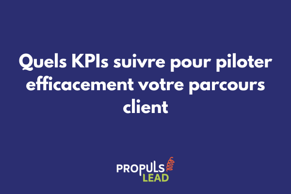 Tableau de bord affichant les KPIs clés du parcours client avec graphiques de performance
