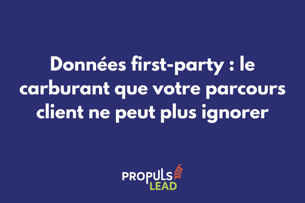 Schéma montrant comment les données first-party alimentent chaque étape du parcours client dans un tunnel de vente personnalisé